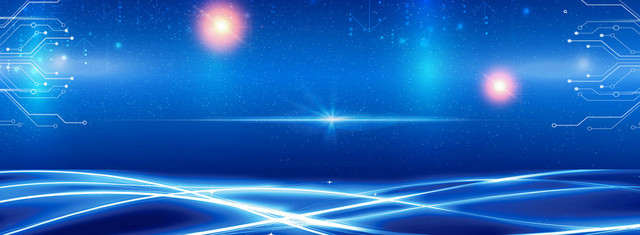科技酷炫炫酷流星蓝色动感科技BANNER