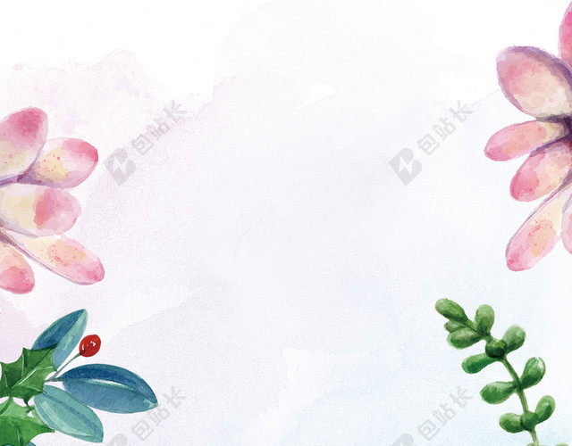 植物海报背景素材