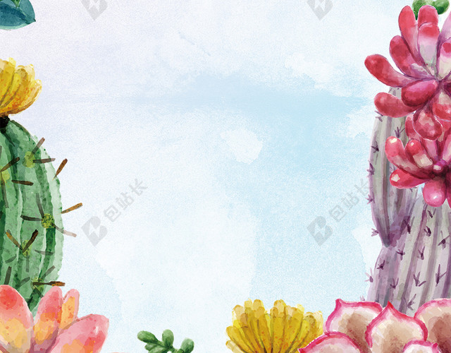 植物海报背景素材