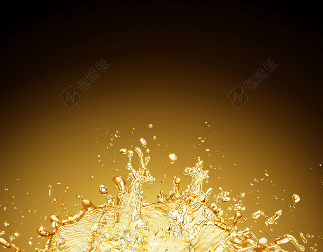 金色梦幻大气渐变背景