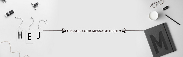简约清新白色办公桌BANNER