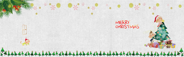 圣诞节简约扁平BANNER