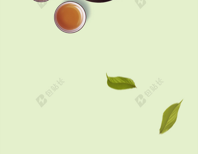 简约茶文化茶韵禅茶茶馆海报背景
