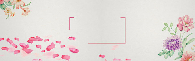感恩节文艺花朵BANNER