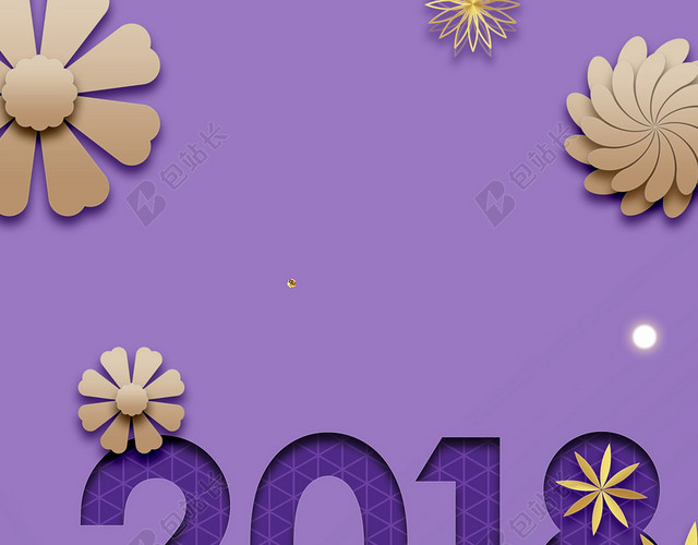 新年春节3D立体新式简约背景