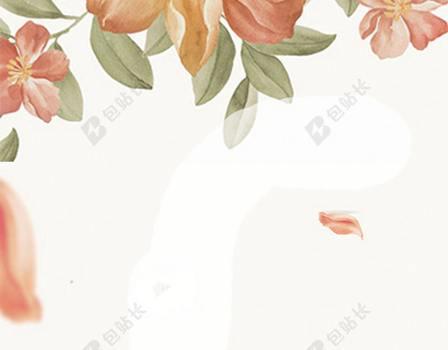 春季上新浅灰色花卉文艺水彩海报