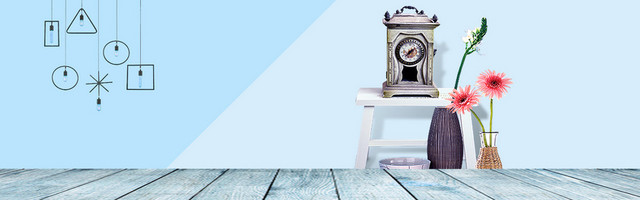 家装节简约绿色BANNER