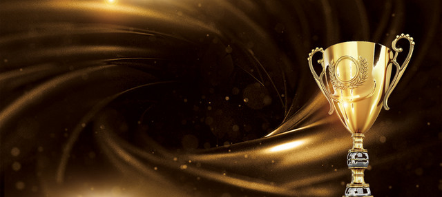 背景商务年会颁奖黑金酷炫科技BANNER