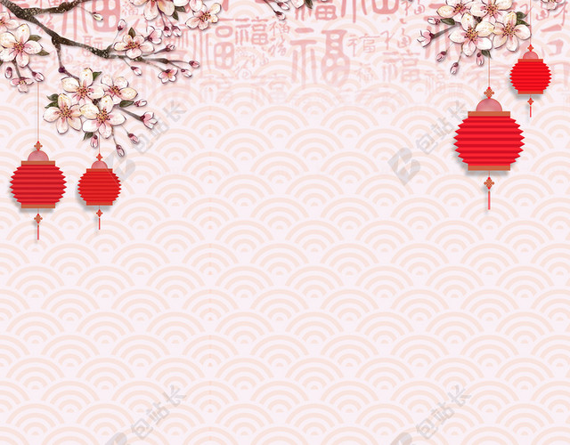 狗年大吉海报背景素材