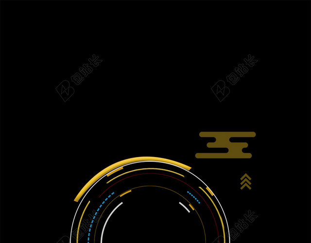 黑金大气招商H5背景