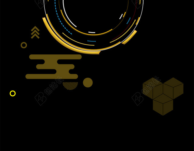 黑金大气招商H5背景