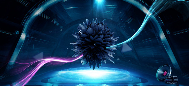 星空炫酷多彩晚会企业年会BANNER