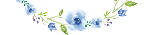花朵枝叶彩绘矢量图素材