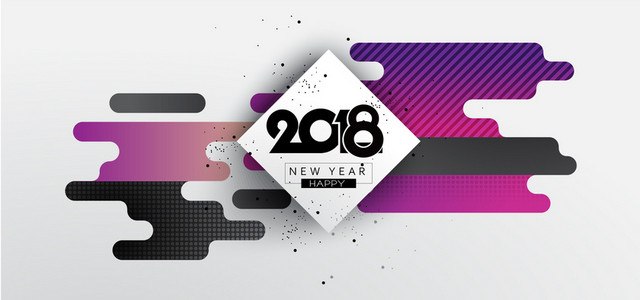 炫酷2018新年快乐BANNER