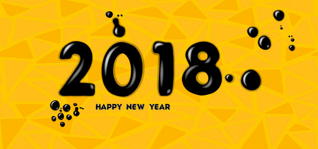 创意2018新年背景BANNER