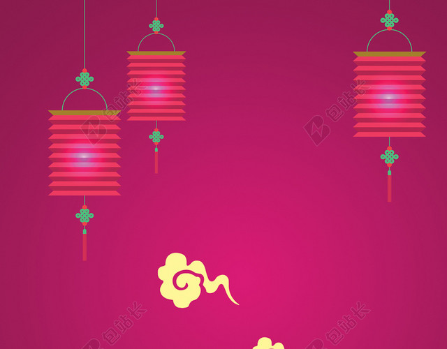 2018年狗年红色中国风春节新年大吉广告