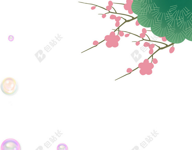 白色古风小清新女装花瓣背景