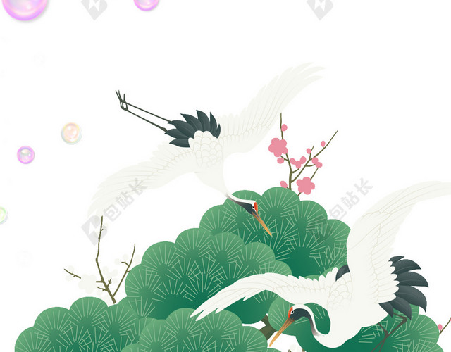 白色古风小清新女装花瓣背景