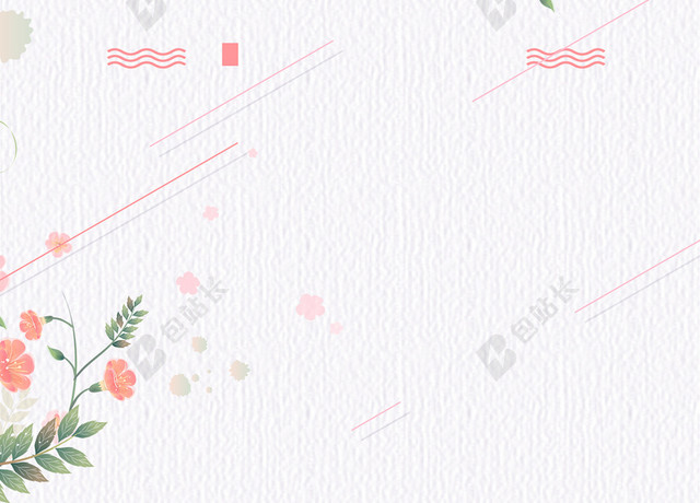 春季上新浅灰色花卉文艺水彩海报