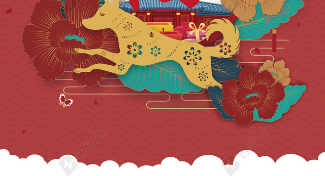 2018喜庆新年海报