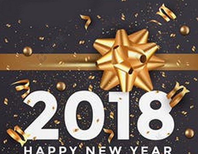 黑金大气商务简约圣诞新年快乐年会派对狂欢