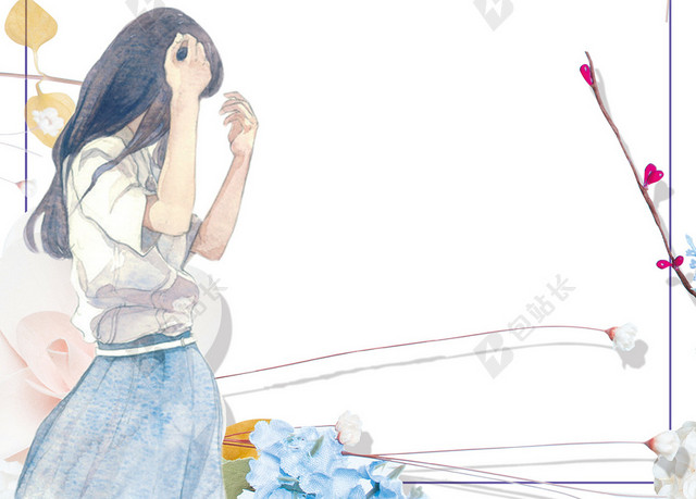 新品上新浅色清新女装化妆品商城促销PSD
