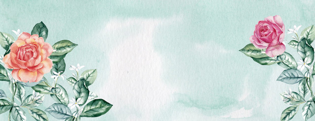 绿色手绘文艺清新电商绿叶BANNER