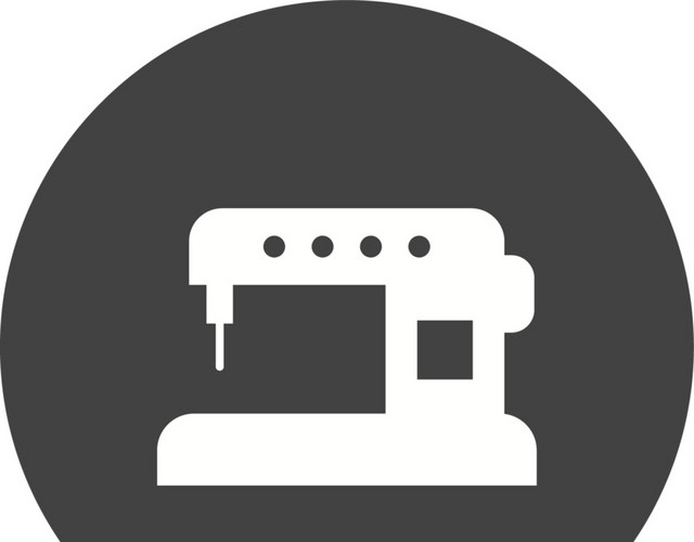 圆形缝纫机图标设计
