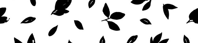 黑色叶子花纹免抠素材