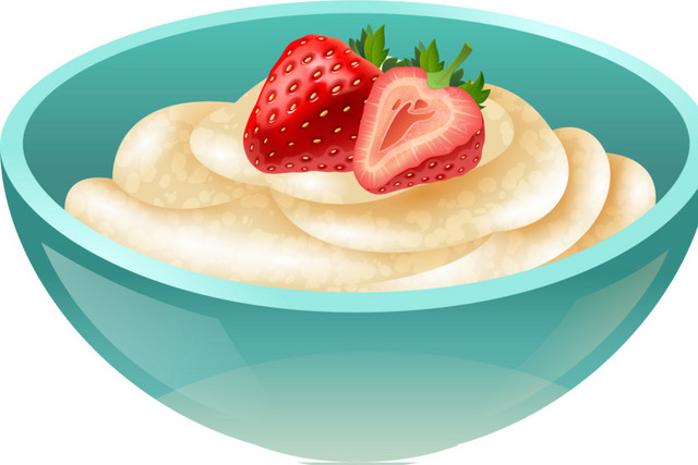 手绘卡通美食小吃杂志插画