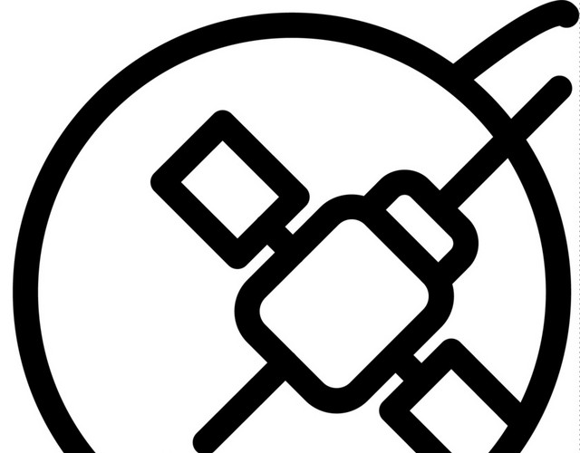 黑色简约卫星图片下载素材