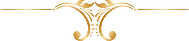 金色花纹分割线免费下载