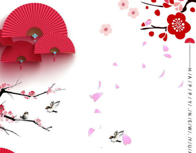 春节喜庆背景PSD分层图