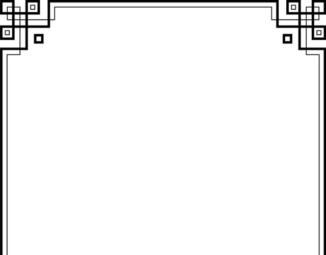 黑色素描手绘相框设计矢量图片