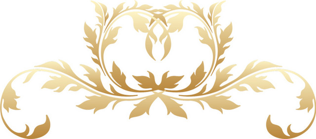 唯美欧式金色花纹