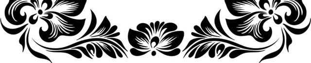 黑色花纹图框