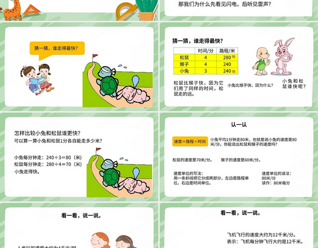 小学数学课件第6单元除法PPT模板