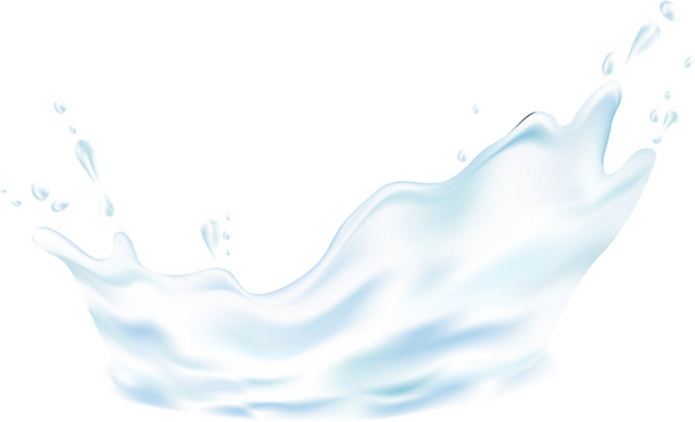 蓝色水补水素材