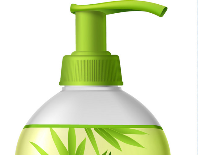 绿色的化妆品矢量元素