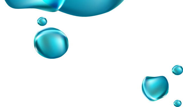 水滴水分几何矢量素材