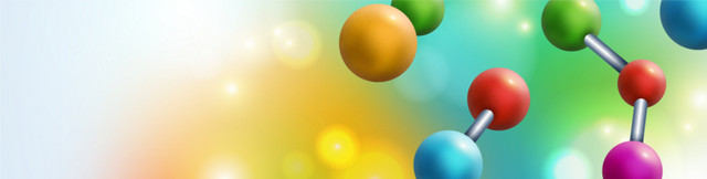 科技化学分子BANNER背景素材