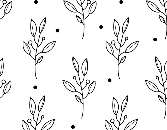 植物简笔画壁纸素材