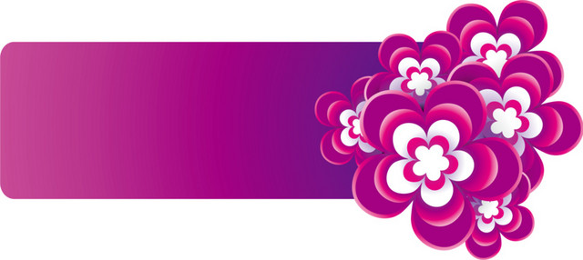 紫色商务花卉背景素材