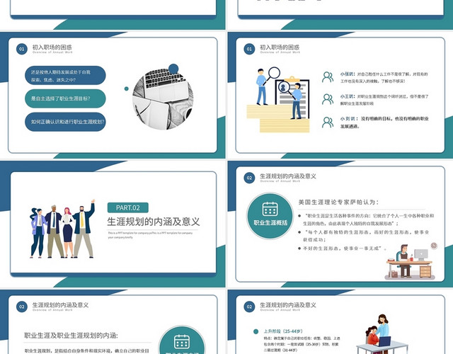 员工职业生涯规划PPT模板