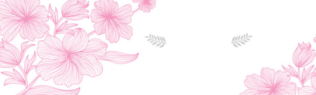 插画红色花朵花瓣树叶叶子背景