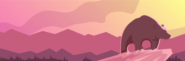 彩色手绘动物BANNER背景