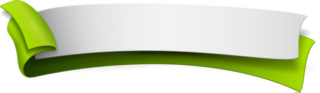 绿色书卷边框BANNER