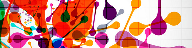 多彩撞色不规则几何BANNER