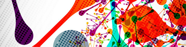 多彩撞色不规则几何BANNER
