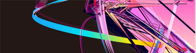 动感绚丽彩色线条BANNER